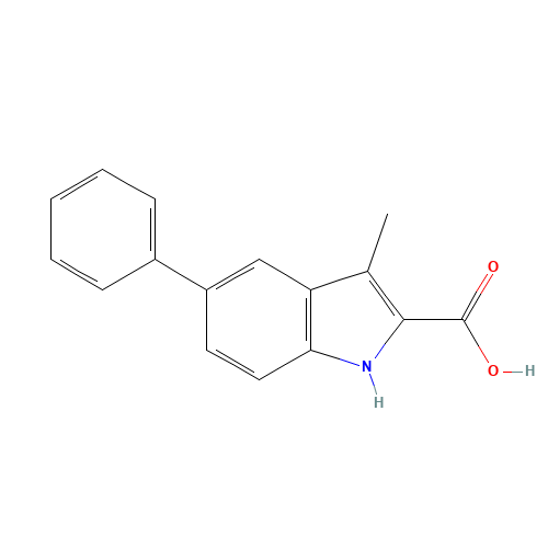 3-methyl-5-phenyl-1H-indole-2-carboxylic acid (CAS: 191868-97-0) - Related Chemical Product