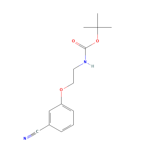 tert-butyl N-[2-(3-cyanophenoxy)ethyl]carbamate (CAS: 252263-98-2) - Related Chemical Product