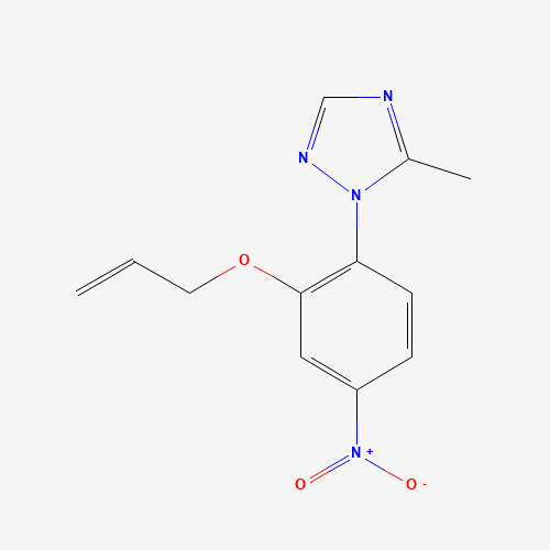 5-methyl-1-(4-nitro-2-prop-2-enoxyphenyl)-1,2,4-triazole (CAS: 1356009-10-3) - Related Chemical Product