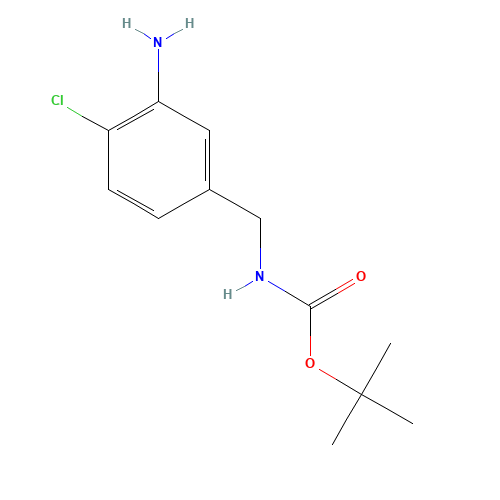 tert-butyl N-[(3-amino-4-chlorophenyl)methyl]carbamate (CAS: 180081-30-5) - Related Chemical Product