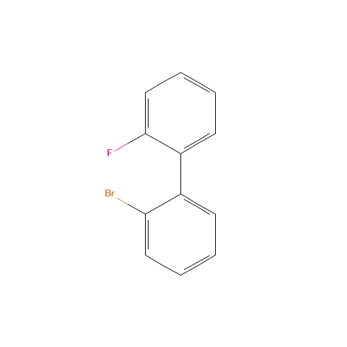 1-bromo-2-(2-fluorophenyl)benzene (CAS: 1554-05-8) - Chemical Structure and Molecular Formula 