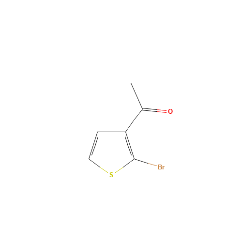 1-(2-bromothiophen-3-yl)ethanone (CAS: 137272-68-5) - Chemical Structure and Molecular Formula 
