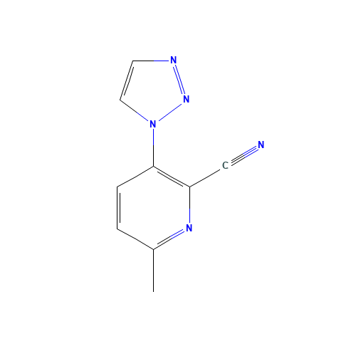 6-methyl-3-(triazol-1-yl)pyridine-2-carbonitrile (CAS: 1384199-28-3) - Related Chemical Product