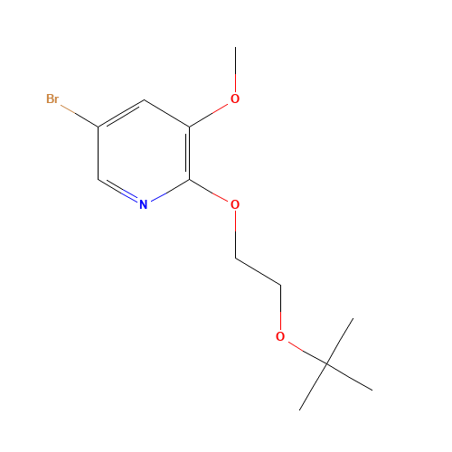 5-bromo-3-methoxy-2-[2-[(2-methylpropan-2-yl)oxy]ethoxy]pyridine (CAS: 1299607-50-3) - Related Chemical Product