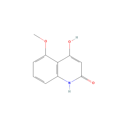 4-hydroxy-5-methoxy-1H-quinolin-2-one (CAS: 855765-21-8) - Chemical Structure and Molecular Formula 