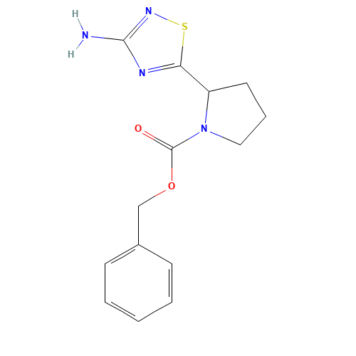 benzyl 2-(3-amino-1,2,4-thiadiazol-5-yl)pyrrolidine-1-carboxylate (CAS: 888314-31-6) - Related Chemical Product