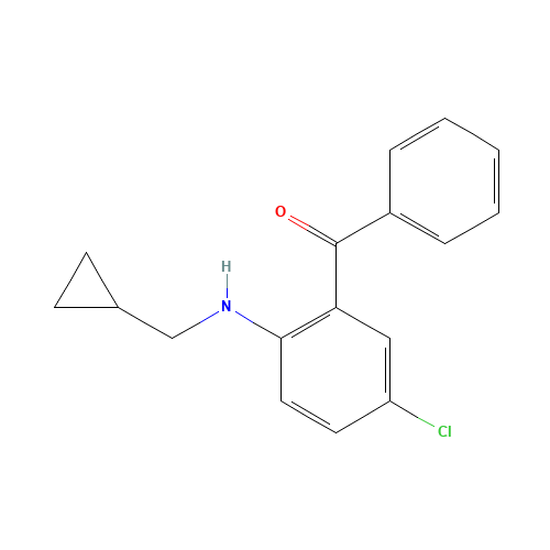 [5-chloro-2-(cyclopropylmethylamino)phenyl]-phenylmethanone (CAS: 2897-00-9) - Related Chemical Product
