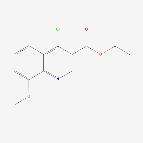 ethyl 4-chloro-8-methoxyquinoline-3-carboxylate (CAS: 27568-05-4) - Chemical Structure and Molecular Formula 