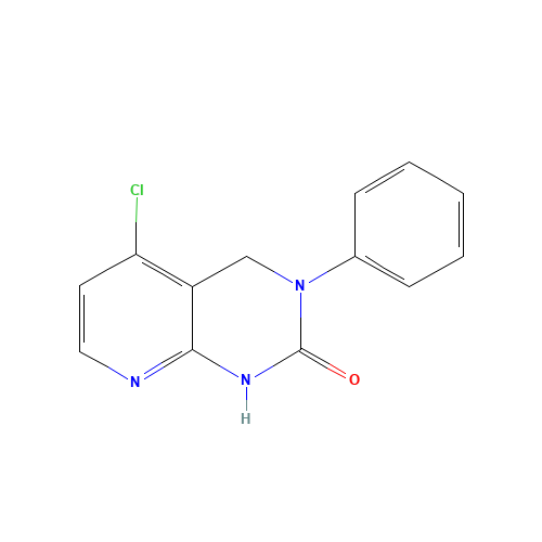 5-chloro-3-phenyl-1,4-dihydropyrido[2,3-d]pyrimidin-2-one (CAS: 1265634-97-6) - Chemical Structure and Molecular Formula 