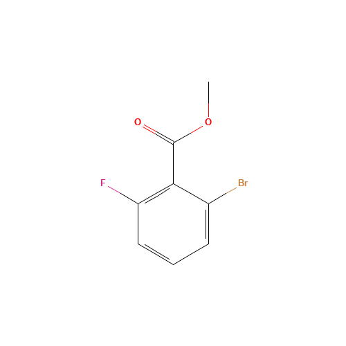 methyl 2-bromo-6-fluorobenzoate (CAS: 820236-81-5) - Chemical Structure and Molecular Formula 