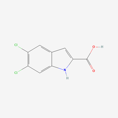 5,6-dichloro-1H-indole-2-carboxylic acid (CAS: 186392-94-9) - Chemical Structure and Molecular Formula 