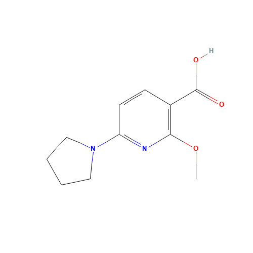 2-methoxy-6-pyrrolidin-1-ylpyridine-3-carboxylic acid (CAS: 1228665-72-2) - Related Chemical Product