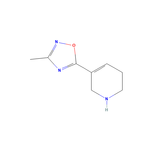 3-methyl-5-(1,2,3,6-tetrahydropyridin-5-yl)-1,2,4-oxadiazole (CAS: 114923-64-7) - Related Chemical Product
