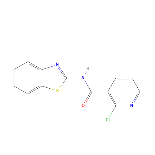 2-chloro-N-(4-methyl-1,3-benzothiazol-2-yl)pyridine-3-carboxamide (CAS: 383865-27-8) - Related Chemical Product