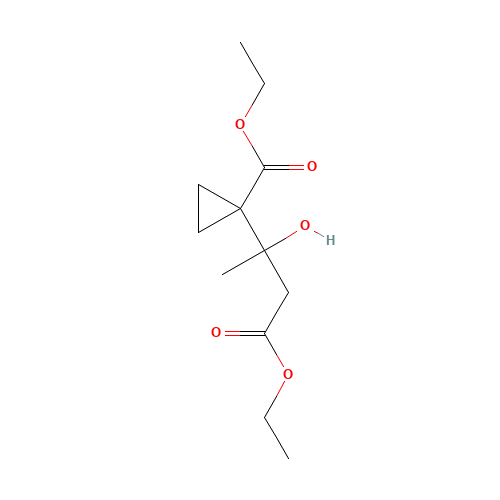 ethyl 1-(4-ethoxy-2-hydroxy-4-oxobutan-2-yl)cyclopropane-1-carboxylate (CAS: 181941-61-7) - Related Chemical Product
