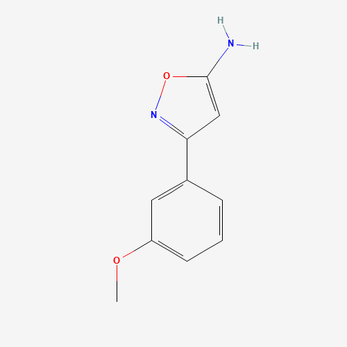 3-(3-methoxyphenyl)-1,2-oxazol-5-amine (CAS: 119162-46-8) - Chemical Structure and Molecular Formula 