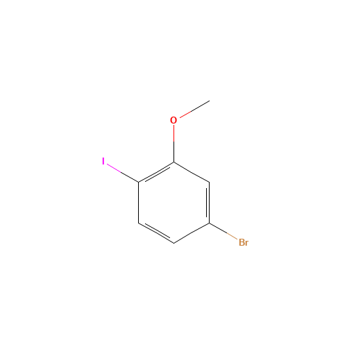 4-bromo-1-iodo-2-methoxybenzene (CAS: 791642-68-7) - Chemical Structure and Molecular Formula 