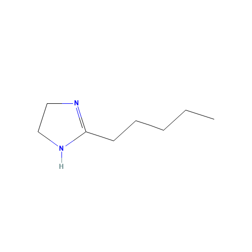 2-pentyl-4,5-dihydro-1H-imidazole (CAS: 699-21-8) - Chemical Structure and Molecular Formula 