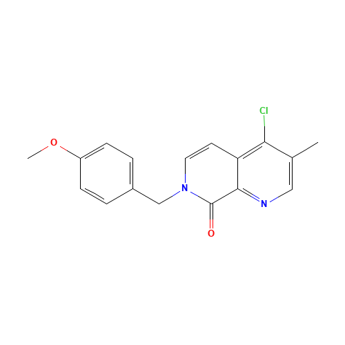 4-chloro-7-[(4-methoxyphenyl)methyl]-3-methyl-1,7-naphthyridin-8-one (CAS: 943606-51-7) - Related Chemical Product