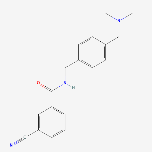 3-cyano-N-[[4-[(dimethylamino)methyl]phenyl]methyl]benzamide (CAS: 325125-57-3) - Related Chemical Product