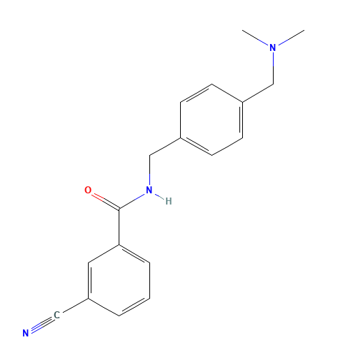 3-cyano-N-[[4-[(dimethylamino)methyl]phenyl]methyl]benzamide (CAS: 325125-57-3) - Related Chemical Product