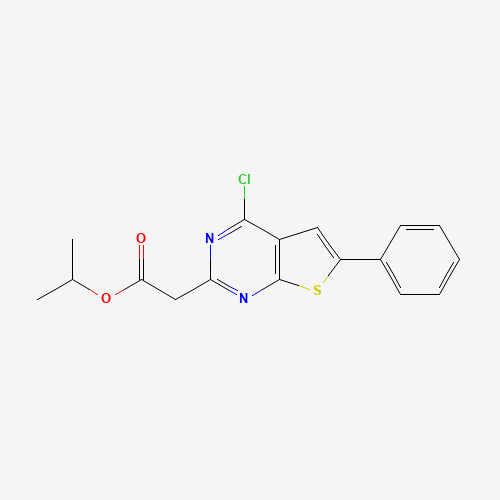 propan-2-yl 2-(4-chloro-6-phenylthieno[2,3-d]pyrimidin-2-yl)acetate (CAS: 885460-48-0) - Related Chemical Product