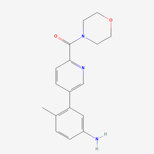 [5-(5-amino-2-methylphenyl)pyridin-2-yl]-morpholin-4-ylmethanone (CAS: 1207878-05-4) - Related Chemical Product