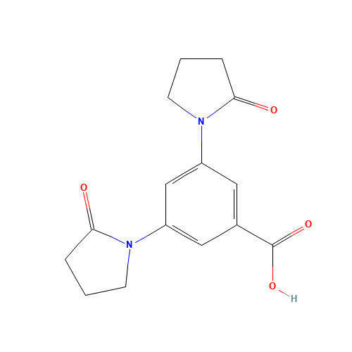 3,5-bis(2-oxopyrrolidin-1-yl)benzoic acid (CAS: 537657-84-4) - Related Chemical Product