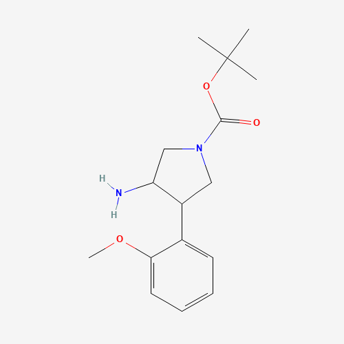 tert-butyl 3-amino-4-(2-methoxyphenyl)pyrrolidine-1-carboxylate (CAS: 1187172-57-1) - Related Chemical Product