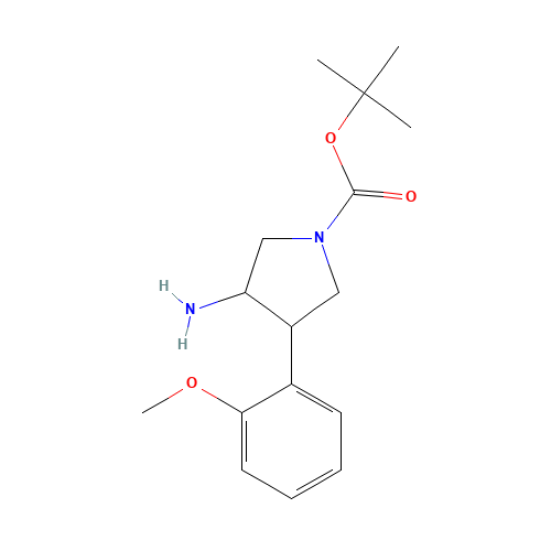 tert-butyl 3-amino-4-(2-methoxyphenyl)pyrrolidine-1-carboxylate (CAS: 1187172-57-1) - Related Chemical Product