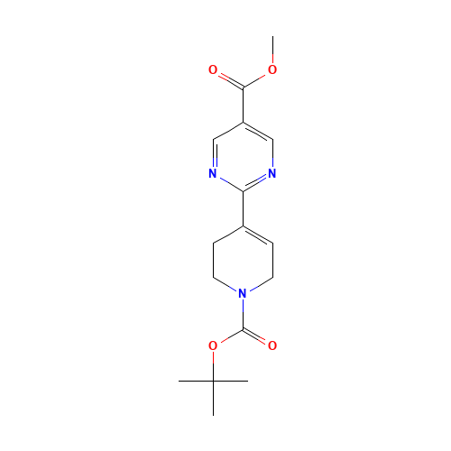 methyl 2-[1-[(2-methylpropan-2-yl)oxycarbonyl]-3,6-dihydro-2H-pyridin-4-yl]pyrimidine-5-carboxylate (CAS: 1035271-58-9) - Related Chemical Product