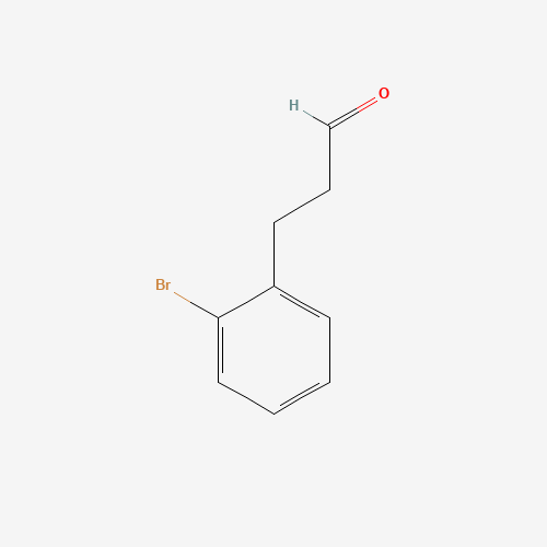 3-(2-bromophenyl)propanal (CAS: 107408-16-2) - Chemical Structure and Molecular Formula 
