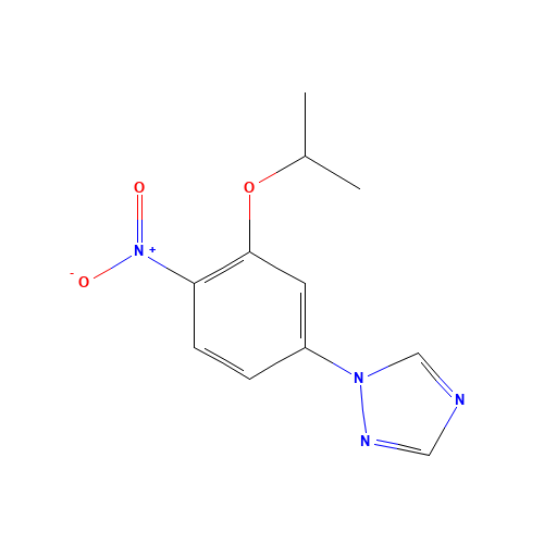 1-(4-nitro-3-propan-2-yloxyphenyl)-1,2,4-triazole (CAS: 1462950-80-6) - Related Chemical Product