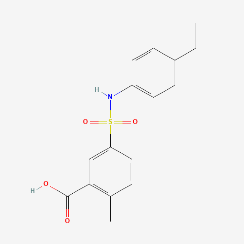 5-[(4-ethylphenyl)sulfamoyl]-2-methylbenzoic acid (CAS: 1285997-48-9) - Related Chemical Product
