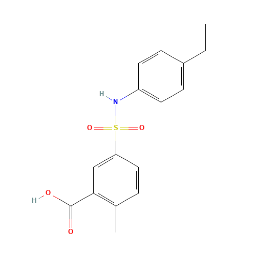 5-[(4-ethylphenyl)sulfamoyl]-2-methylbenzoic acid (CAS: 1285997-48-9) - Related Chemical Product