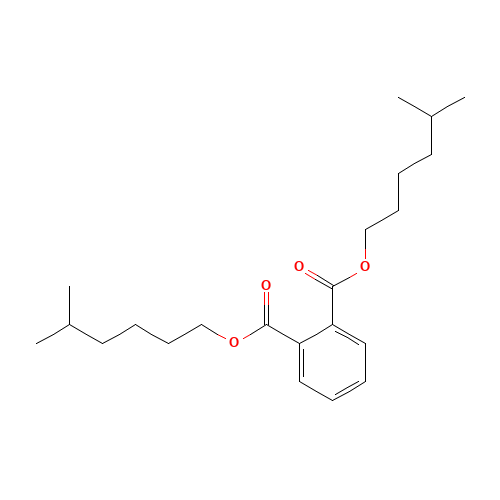bis(5-methylhexyl) benzene-1,2-dicarboxylate (CAS: 41451-28-9) - Chemical Structure and Molecular Formula 