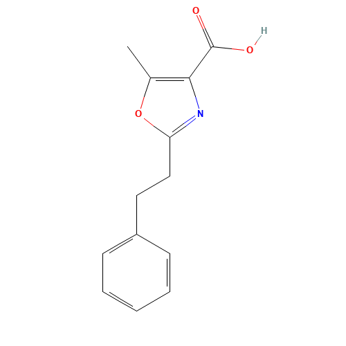 5-methyl-2-(2-phenylethyl)-1,3-oxazole-4-carboxylic acid (CAS: 265128-39-0) - Related Chemical Product