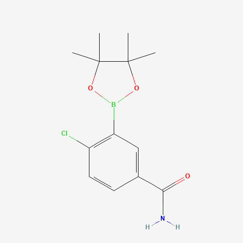 4-chloro-3-(4,4,5,5-tetramethyl-1,3,2-dioxaborolan-2-yl)benzamide (CAS: 1242422-55-4) - Related Chemical Product