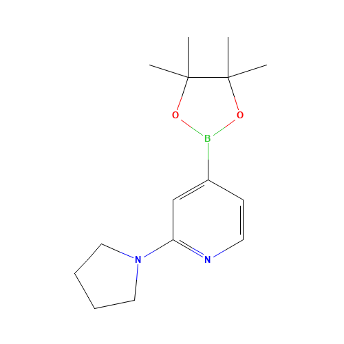 2-pyrrolidin-1-yl-4-(4,4,5,5-tetramethyl-1,3,2-dioxaborolan-2-yl)pyridine (CAS: 1259445-03-8) - Related Chemical Product