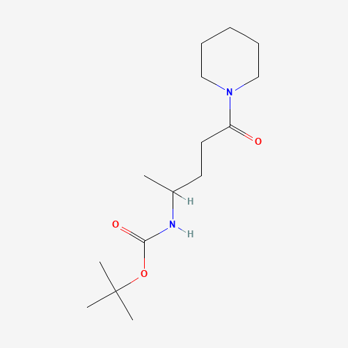 tert-butyl N-(5-oxo-5-piperidin-1-ylpentan-2-yl)carbamate (CAS: 948883-18-9) - Related Chemical Product