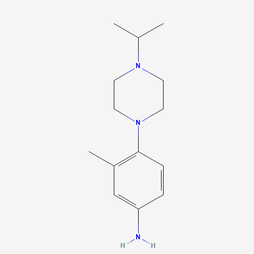 3-methyl-4-(4-propan-2-ylpiperazin-1-yl)aniline (CAS: 955369-09-2) - Related Chemical Product
