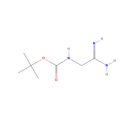tert-butyl N-(2-amino-2-iminoethyl)carbamate (CAS: 251294-65-2) - Chemical Structure and Molecular Formula 