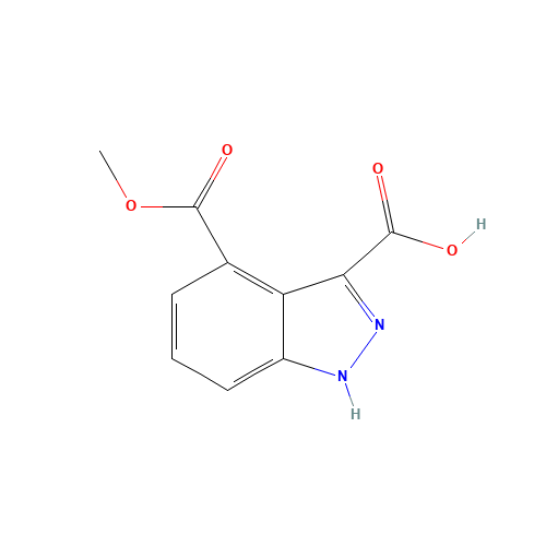 4-methoxycarbonyl-1H-indazole-3-carboxylic acid (CAS: 393553-44-1) - Related Chemical Product