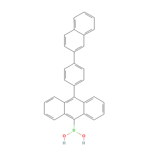 [10-(4-naphthalen-2-ylphenyl)anthracen-9-yl]boronic acid (CAS: 853945-48-9) - Related Chemical Product