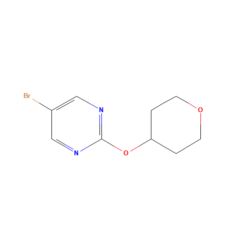 5-bromo-2-(oxan-4-yloxy)pyrimidine (CAS: 1340125-32-7) - Chemical Structure and Molecular Formula 