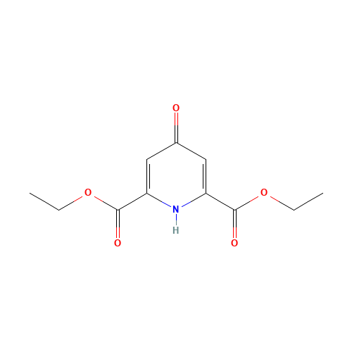 diethyl 4-oxo-1H-pyridine-2,6-dicarboxylate (CAS: 68631-52-7) - Chemical Structure and Molecular Formula 