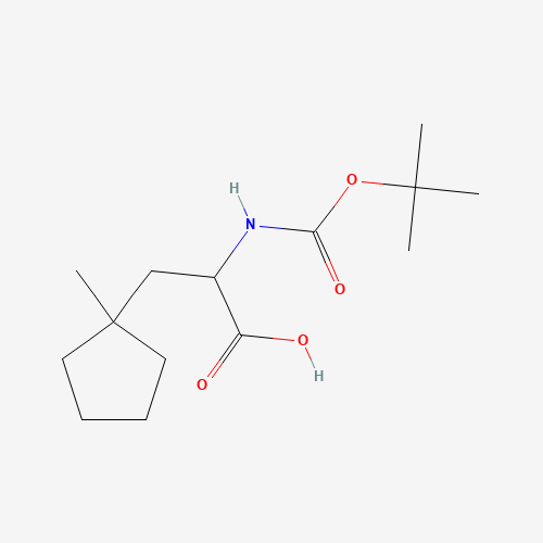 3-(1-methylcyclopentyl)-2-[(2-methylpropan-2-yl)oxycarbonylamino]propanoic acid (CAS: 666725-94-6) - Related Chemical Product
