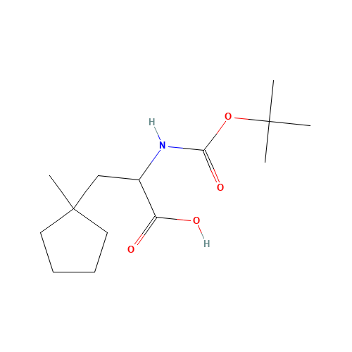 3-(1-methylcyclopentyl)-2-[(2-methylpropan-2-yl)oxycarbonylamino]propanoic acid (CAS: 666725-94-6) - Related Chemical Product