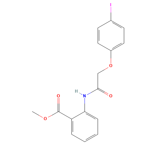 methyl 2-[[2-(4-iodophenoxy)acetyl]amino]benzoate (CAS: 713499-01-5) - Related Chemical Product