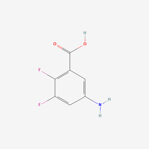 5-amino-2,3-difluorobenzoic acid (CAS: 874838-32-1) - Chemical Structure and Molecular Formula 